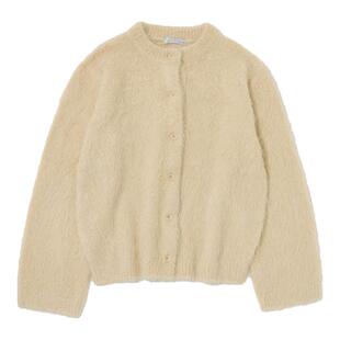 MOUSSY 春季新品温柔慵懒风软糯毛绒针织开衫女010IA370-8251