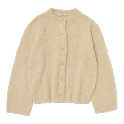 MOUSSY 春季新品温柔慵懒风软糯毛绒针织开衫女010IA370-8251