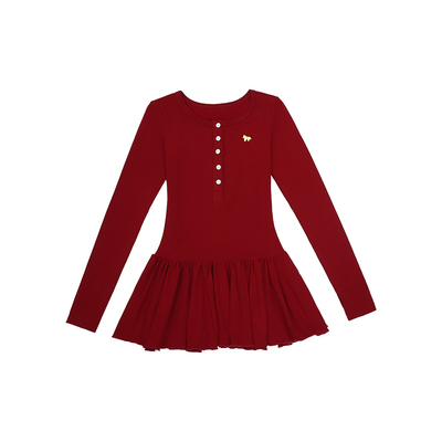 哟酷酷复古修身显瘦连衣裙女