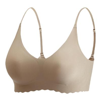 大朴相如果冻软支撑内衣女薄款无痕裸感聚拢无钢圈文胸收副乳胸罩