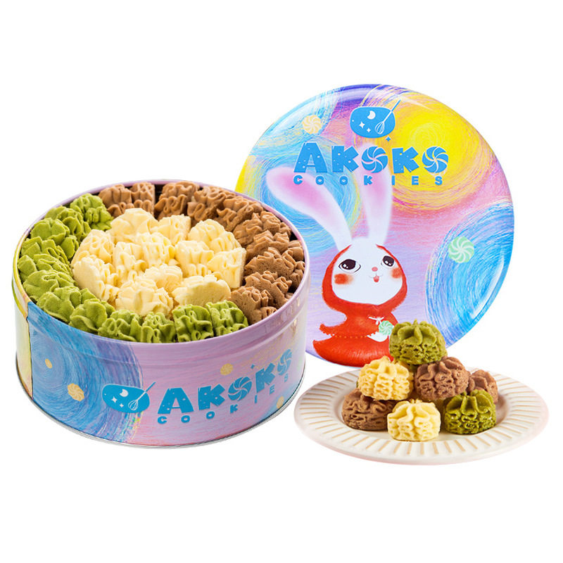 AKOKO经典小花曲奇560g*2盒