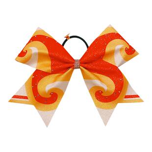 专业啦啦操比赛头饰啦啦队头花蝴蝶结花啦啦操头花手工DIY定制款