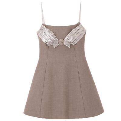 MARCHIVE七夕限定雾霭粉柔纱裙