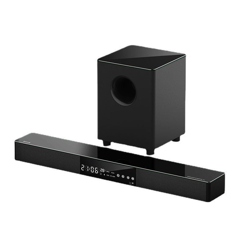 家用电视音响客厅回音壁双话筒蓝牙音箱一体智能无线条形音箱