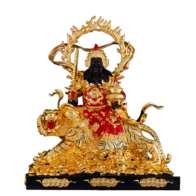 扬鞭台湾居家供奉摆件武财神