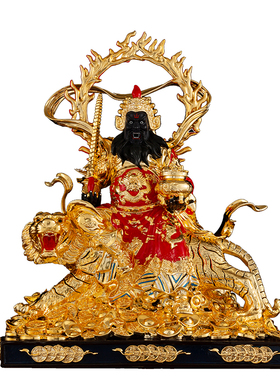 扬鞭台湾居家供奉摆件武财神