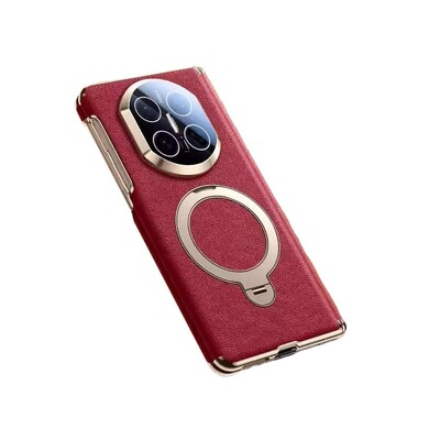 旋转磁吸支架纳帕皮双中轴防摔壳