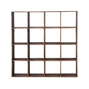 实木多宝格博古架墙上置物架茶饼普洱茶叶收纳架茶壶架16格大号