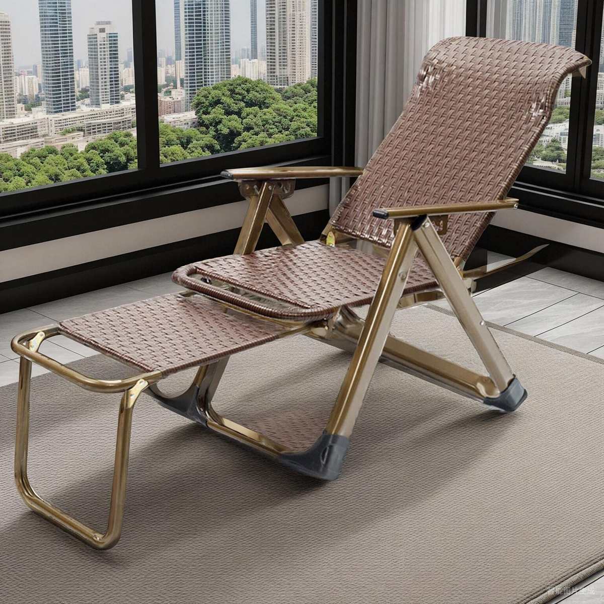 躺椅折叠午休编藤椅子多功能靠背单懒人阳台家用休闲孕妇透气睡椅