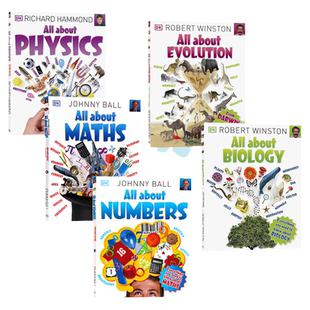 DK All About Physics/Evolution/Biology/Maths/Numbers 关于生物进化物理数学英文原版科普读物青少年学习百科 Robert Winston