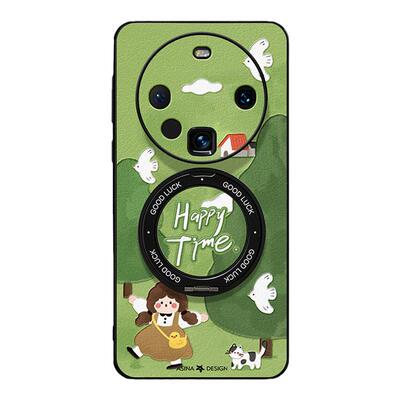 郊游女孩适用华为Mate70Pro手机壳磁吸带支架新款mate60por+支点保护套网红高档Ho3超薄可爱mt60防摔全包女