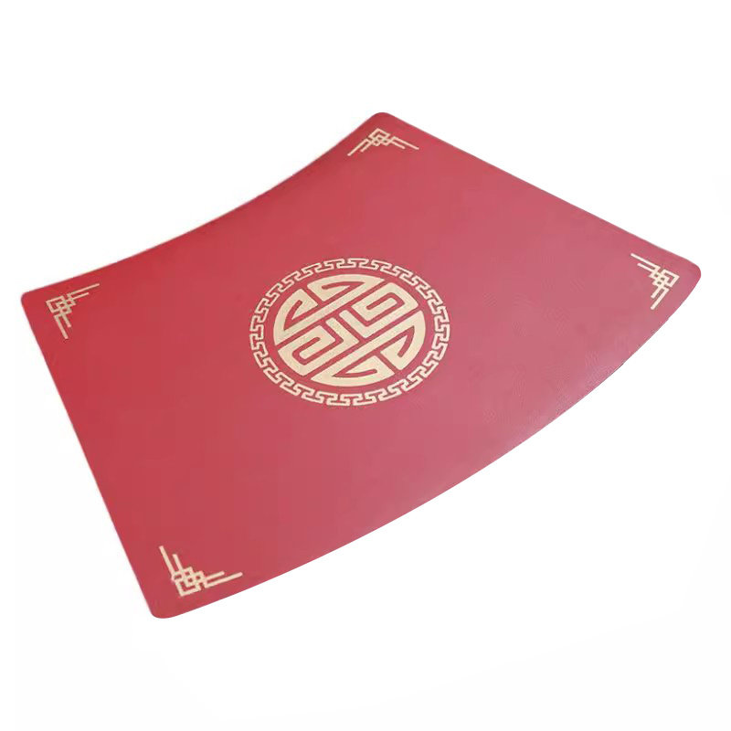 圆桌扇形餐垫中式喜庆皮革隔热垫高级感轻奢酒店防水防油餐桌垫子