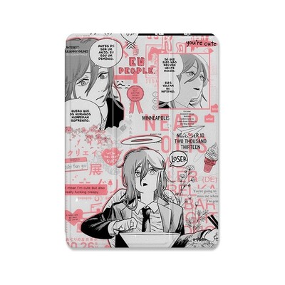 电锯人ipadmini6适用2021pro11寸8平板保护套10.2带笔槽9.7寸2019平板10.5三折air4创意3气囊2苹果mini5壳6