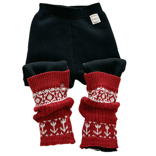 女童加绒打底裤2025新款冬季儿童加厚保暖裤宝宝一条过冬洋气外穿