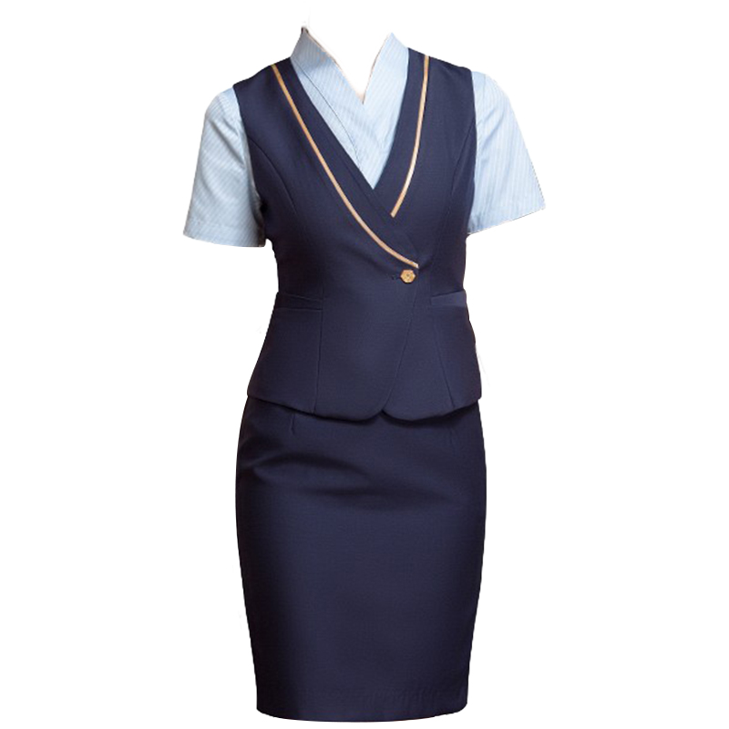 空姐制服职业套装高端工作服女南航高铁物业售楼珠宝酒店前台工装