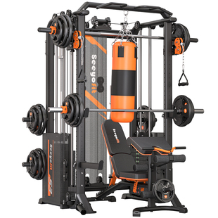 龙门架健身家用史密斯机一体多功能健身器材深蹲卧推架综合训练器