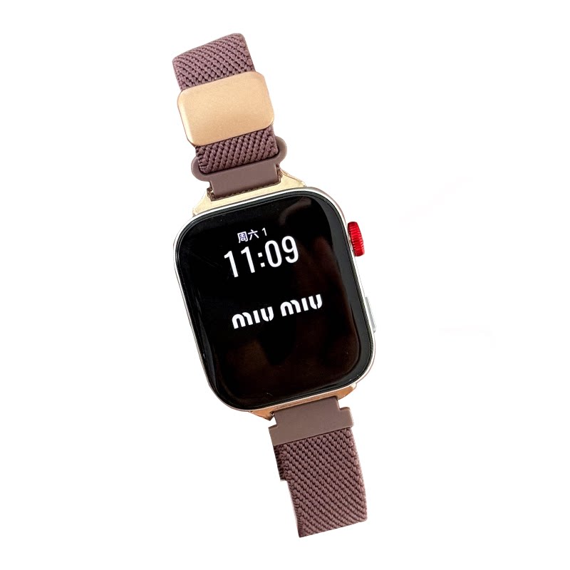 适用华为fit5/4/3编织磁吸手表带
