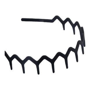 黑色发箍女洗脸宽边头箍韩版压发带齿发夹网红简约防滑发卡细发窟