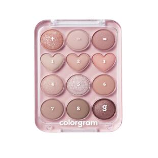 韩国colorgram 爱心12色眼影盘十二色液体腮红果汁唇釉舒华同款