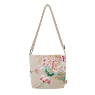 完美款款国潮风绣春花夏季小众百搭潮流单肩包斜跨手提休闲包