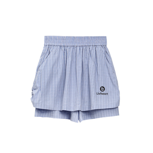 Livheartkids女大童条纹裙裤女夏季2025新款女童休闲运动短裤女孩