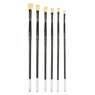 樱花扇形笔猪鬃水粉笔单支美术专用水彩笔油画笔丙烯画刷联考套装