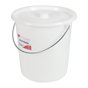 全新料加厚白色水桶塑料桶圆桶食品级厨房存水桶面粉桶家可配盖