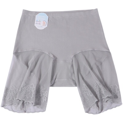 加大码五分高腰平角安全裤防走光