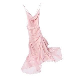 无线WUXIAN新款罗兰伶人鱼偏光大裙摆长款成人礼生日会连衣裙礼服