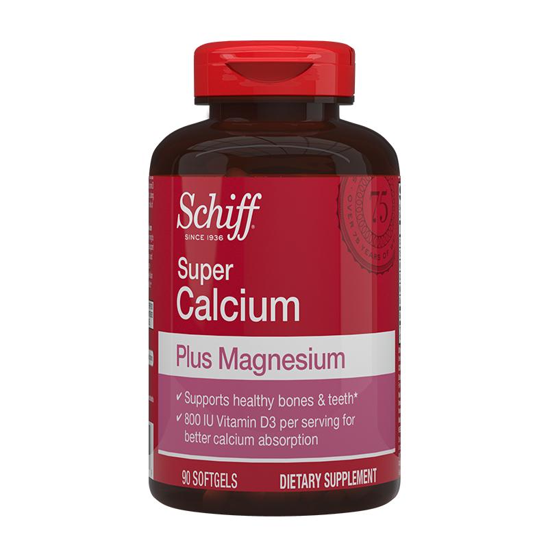 【罗永浩专享】Schiff液体钙软胶囊含镁促钙吸收维D款中老年90粒