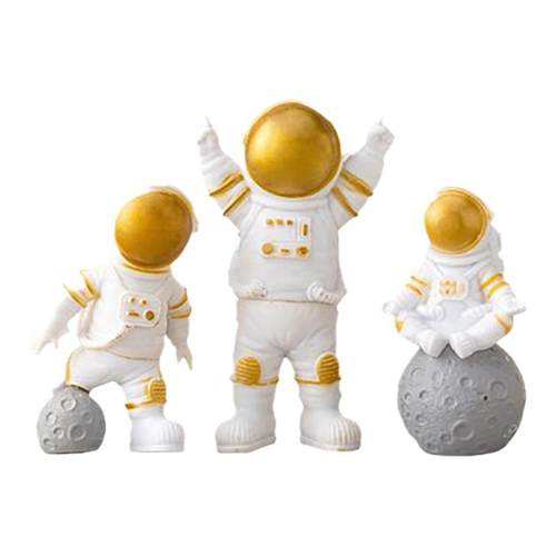 宇航员生日蛋糕装饰品网红发光月球灯太空人摆件酷炫星球月亮插件