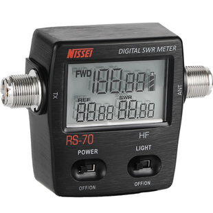台湾纳胜 NISSEI RS-70 HF数字短波驻波表功率计 1.6-60MHz