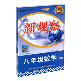 2026春季 新观察八年级下册数学RJ人教版系列丛书 思维新观察八年级数学下册 长江少年儿童出版社 （含答案详解）8年级数学下册
