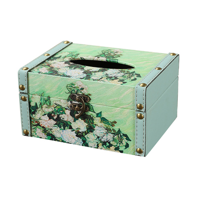 梵高油画装饰纸巾盒复古高级感