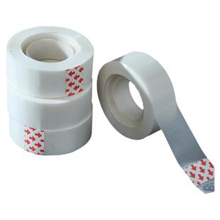 白色透明胶带隐形透明胶纸乳白色胶带磨砂无痕胶办公文具胶带易撕不留痕结婚用品婚庆婚房婚车装饰无痕透明胶