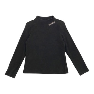 edo1一度童装25秋冬新款半高领长袖T恤男女童简约打底衫内搭上衣