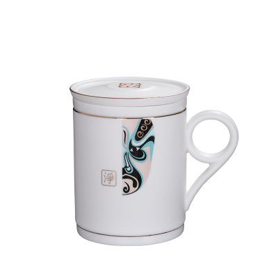陶瓷个人杯茶水分离泡茶杯