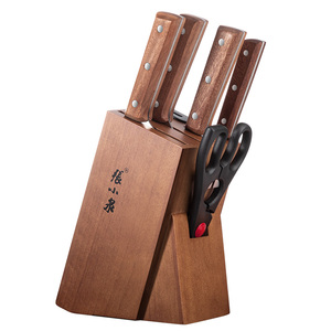 张小泉名刃刀具套装菜刀套装宝宝辅食套刀六件套带磨刀器组合套装