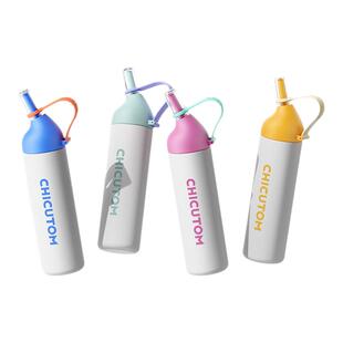 儿童保温杯大容量水杯学生上学专用吸管杯子外出便携运动健身水壶