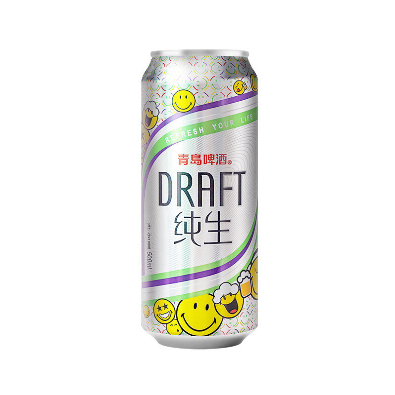 青岛啤酒纯生8度500ml