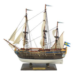 郑和下西洋树脂帆船模型客厅儿童房摆件装饰手工艺品礼物海盗船