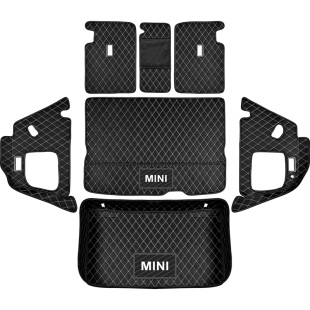 适用宝马mini装饰全包围后备箱垫迷你cooper尾箱垫车内饰用品改装