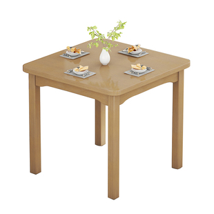 四方桌子吃饭桌新中式正方形学习桌家用小户型楠竹餐桌实木小方桌