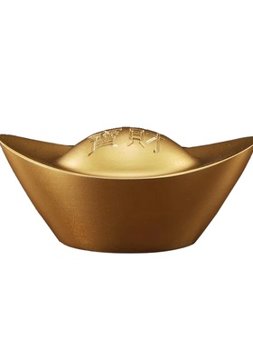 金元宝家居金属工艺品招摆件米合金实心仿真元宝道具金桌面黄铜