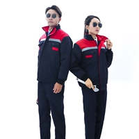 01 хлопчатобумажные куртки на красном и синем