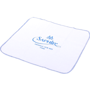 SAPHIR黑金全棉抛光布30cm皮鞋上油打蜡上光抛光工具纯棉布莎菲雅