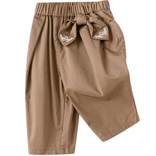 巴拉巴拉宝宝裤子女童休闲裤新款夏宽松舒适时髦童装薄款透气