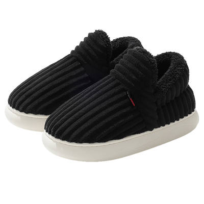 中老年棉拖鞋男款冬季包跟加绒