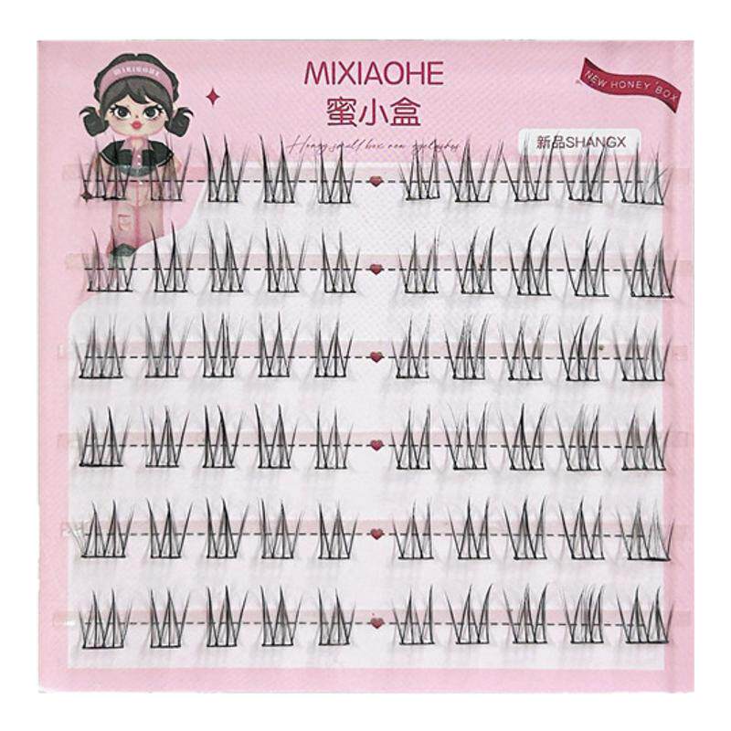 自然清透泡芙甜妹假睫毛女白开水仿真伪素颜免胶六排新手眼睫毛