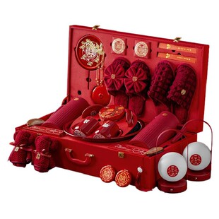 结婚用品大全女方陪嫁一整套全套装婚庆喜盆娘家嫁妆洗漱备婚物品